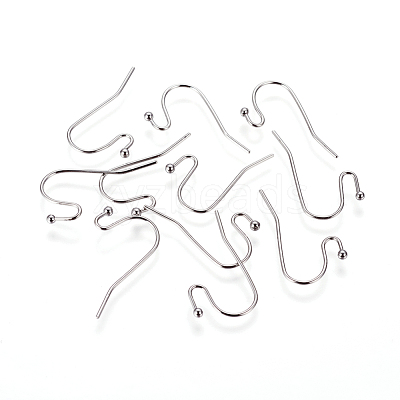 Tarnish Resistant 316 Surgical Stainless Steel Earring Hooks STAS-F216-02P-1