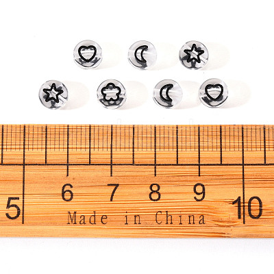 Transparent Acrylic Beads TACR-YW0001-12B-1