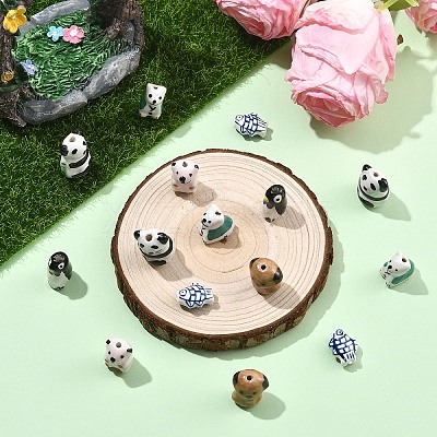 6Pcs 6 Styles Handmade Porcelain Beads PORC-YW0001-70-1