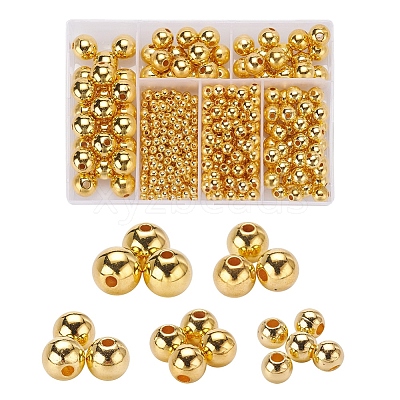 497Pcs 5 Style ABS Plastic Beads OACR-YW0001-10A-1