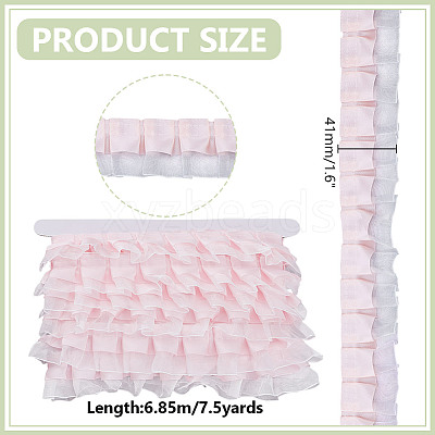 7.5 Yards Double Polyester Lace Trim for Sewing Decoration OCOR-HY0001-51B-1