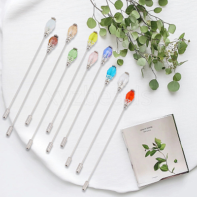 10Pcs Brass Brooches JEWB-CP00005-1