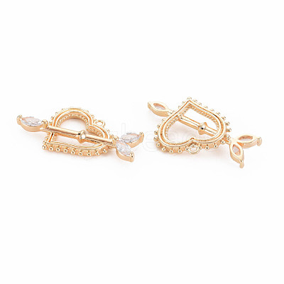 Brass Micro Pave Cubic Zirconia Pendants KK-S364-274A-1