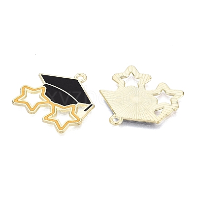 Alloy Enamel Pendants ENAM-Q004-01KCG-02-1