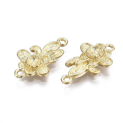 Brass Link Cabochon Settings KK-S349-297-NF-1