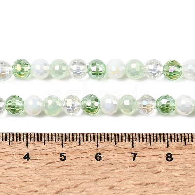 Electroplate Glass Beads Strands EGLA-D300-06-6mm-23-1