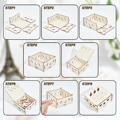 1 Set Wedding Guest Book Alternative AJEW-CP0005-27-1