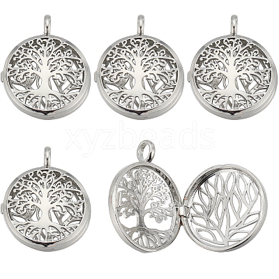 10Pcs Hollow Brass Cage Pendants KK-SC0004-39-1