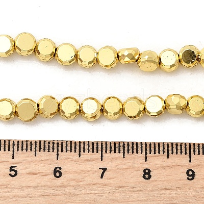 Electroplate Glass Beads Strands EGLA-F166-04A-G-1