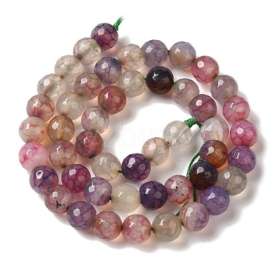Dyed & Heated Natural Dragon Veins Agate Beads Strands G-P539-A01-01-1