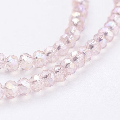 Electroplate Glass Beads Strands EGLA-R048-2mm-31-1