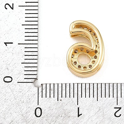 Brass Micro Pave Cubic Zirconia Pendants KK-B167-22G-6-1