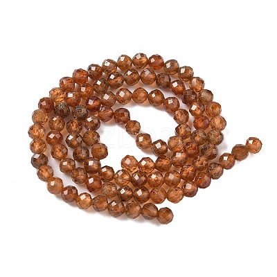 Natural Garnet Beads Strands G-F509-13-4mm-01-1
