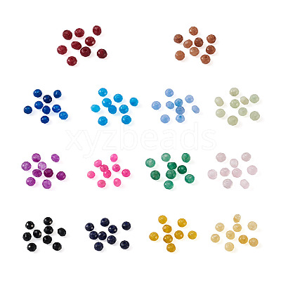 490Pcs 14 Colors Imitation Jade Glass Beads Strands GLAA-CD0001-13-1