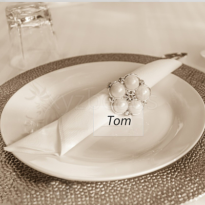 3Sets Rectangle Acrylic Table Sign Holders DJEW-AN0001-01-1