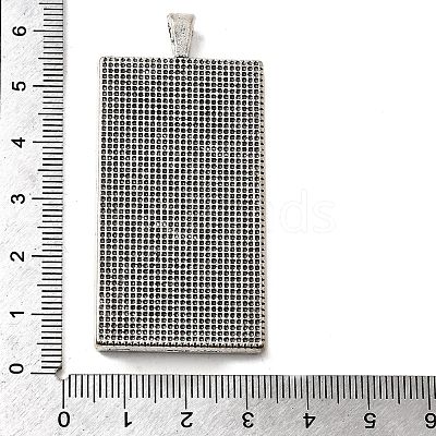 Alloy Pendant Cabochon Settings LS-PALLOY-2418-AS-LF-1