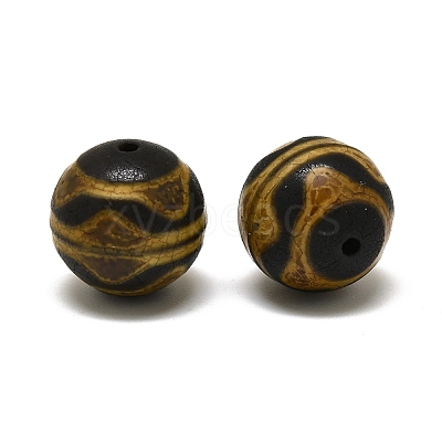 Tibetan Style Da Ren/Human dZi Beads G-Z020-03B-02-1