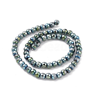 Electroplated Non-magnetic Synthetic Hematite Beads Strands G-G862-02A-1