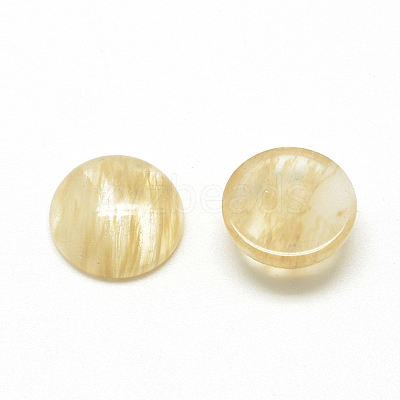 Watermelon Stone Glass Cabochons G-R416-12mm-39-1