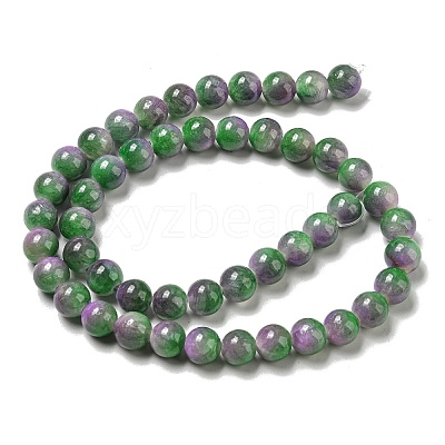 Dyed Natural White Jade Beads Strands G-F764-02F-1