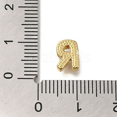 Rack Plating Brass Micro Pave Clear Cubic Zirconia Beads KK-G500-30G-R-1