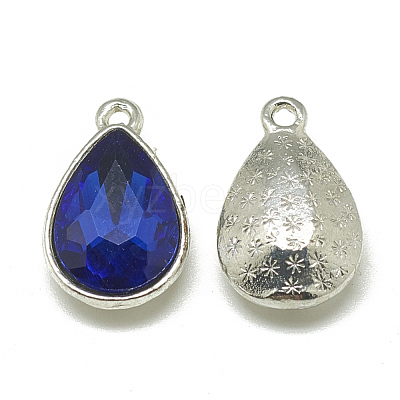 Alloy Glass Charms PALLOY-T028-7x10mm-11-1