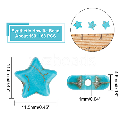 Synthetic Howlite Bead Strands G-AR0003-51-1