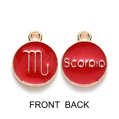 Alloy Enamel Pendants ENAM-SZ0001-27B-L-1