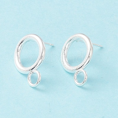 304 Stainless Steel Stud Earring Findings X-STAS-P308-02A-S-1