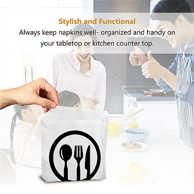 Iron Napkin Holder DJEW-WH0020-003-1