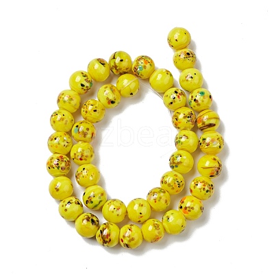 Handmade Lampwork Beads Strand LAMP-C008-02C-1
