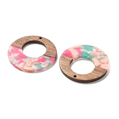 Resin and Walnut Pendants FIND-R051-13H-1