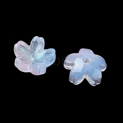 Dyed & Heated Glass Bead Caps GLAA-Z019-03R-1