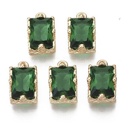 Glass Rhinestone Pendants X-GLAA-N038-20C-1