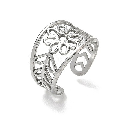 304 Stainless Steel Cuff Open Ring Setting SA-CBA37BC-13P-1