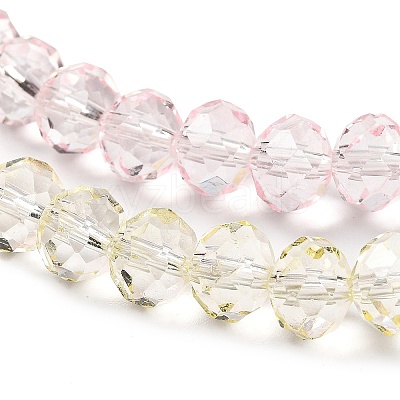 Transparent Painted Glass Beads Strands DGLA-A034-T8mm-A25-1