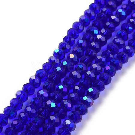 Electroplate Glass Beads Strands X1-EGLA-A034-T4mm-L16-1