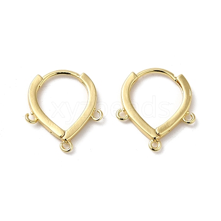 Rack Plating Brass Hoop Earrings Finding KK-E084-64G-1