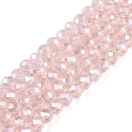 Electroplate Glass Beads Strands X-EGLA-A034-T10mm-B12-1