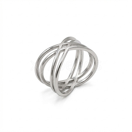 304 Stainless Steel Finger Rings WGFC103-01-1