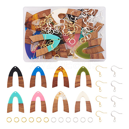 Biyun DIY V-shape Dangle Earrings Making Kit DIY-BY0001-42-1