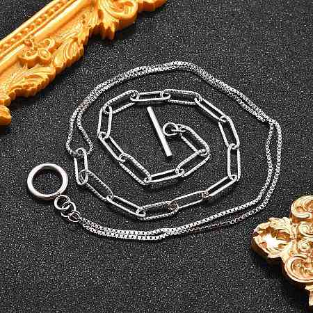 Non-Tarnish 304 Stainless Steel Chain Necklaces X-NJEW-JN02767-1