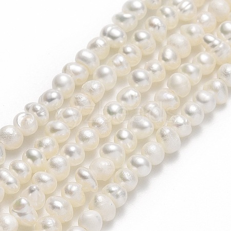 Natural Cultured Freshwater Pearl Beads Strands PEAR-F018-04D-01-1