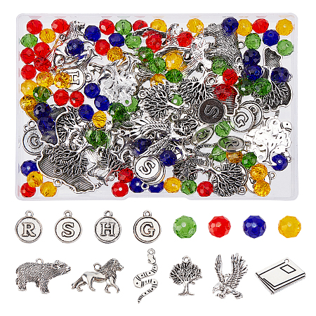 176Pcs Beads & Charms Kit for DIY Jewelry Making DIY-FH0003-37-1