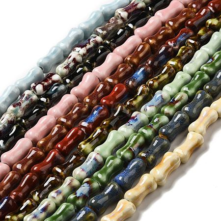 Handmade Porcelain Beads Strands PORC-A024-03-1