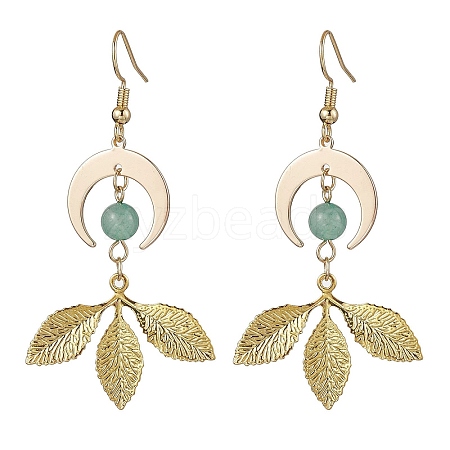 Brass Dangle Earrings EJEW-TA00532-1