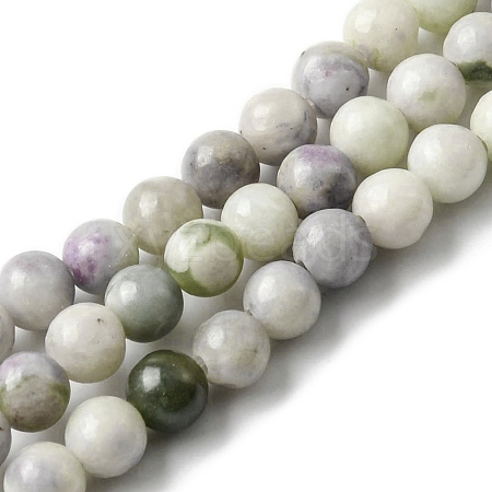 Natural Peace Jade Beads Strands G-E598-04D-1