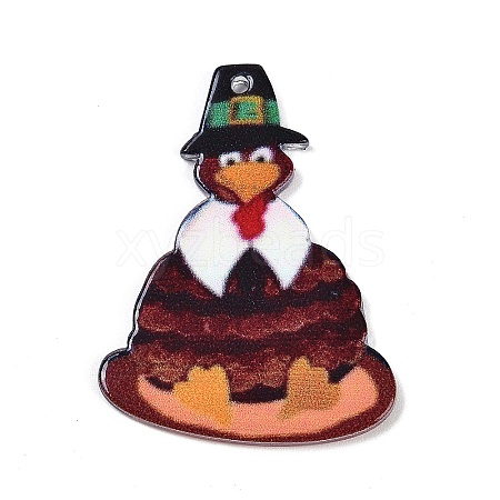 Thanksgiving Day Theme Acrylic Pendants OACR-Q101-04C-1