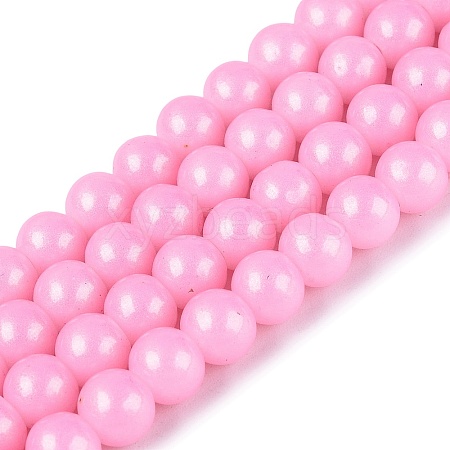 Baking Paint Glass Pearl Beads Strands DGLA-ZX001-05A-10-1