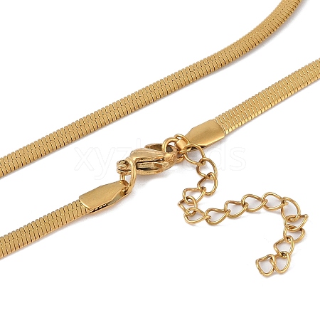 Ion Plating(IP) 201 Stainless Steel Chain Necklaces NJEW-P309-30G-1